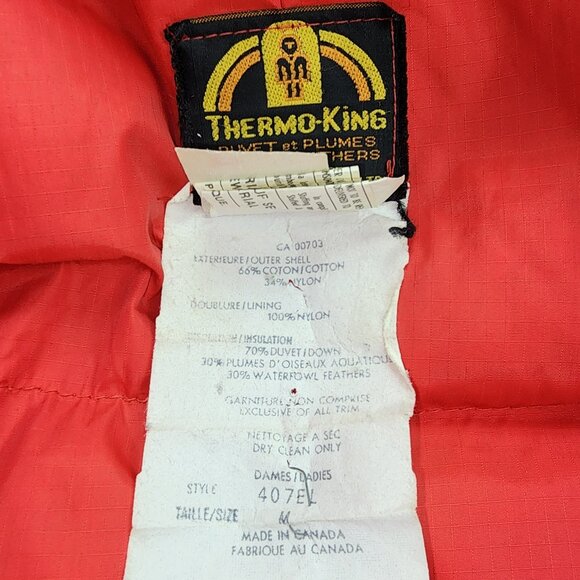 Vintage Thermo King Down Polar Bear Long Jacket Winter Coat (M) - Picture 3 of 13